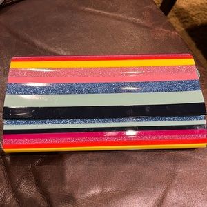 Sondra Roberts acrylic sparkly fashion clutch